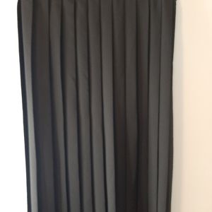 Black Pleated Polyester Skirt Petite 12